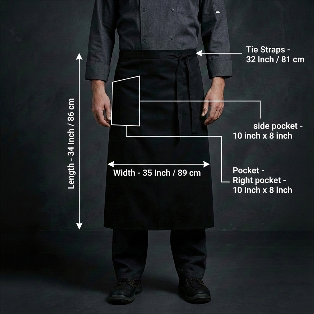 Chefs Long Waist Apron
