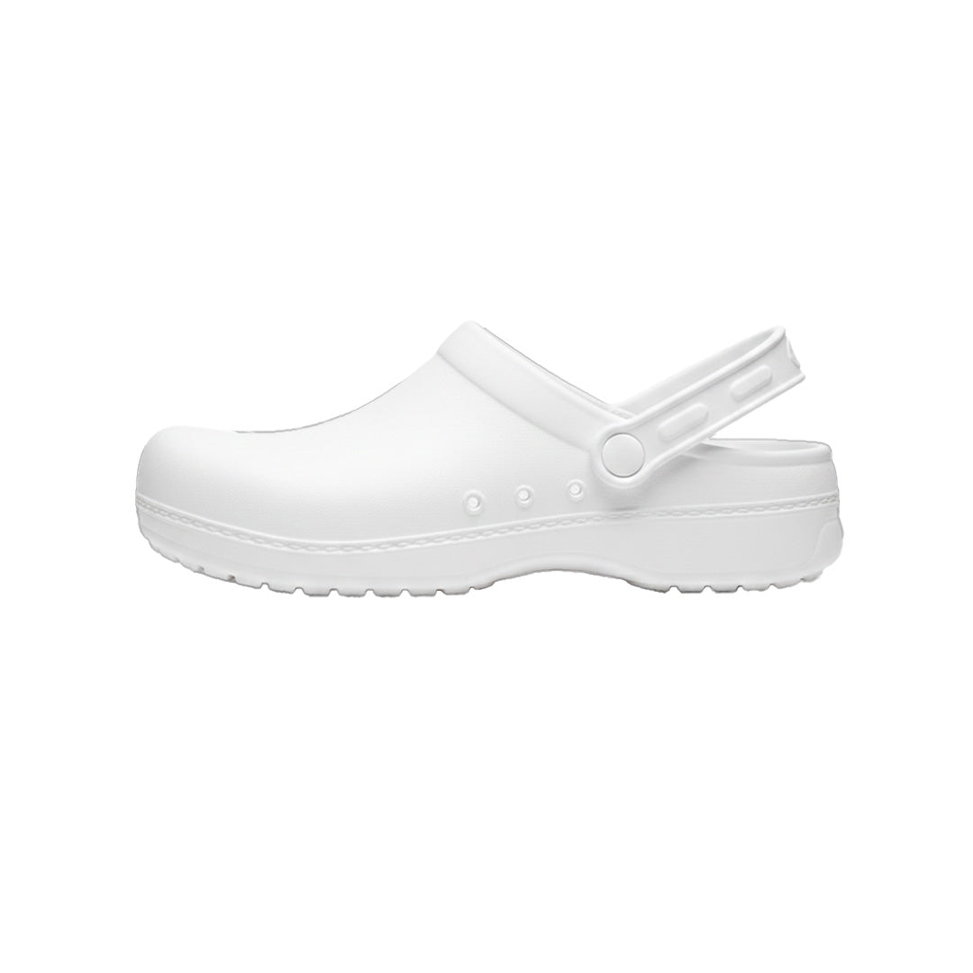 LU Flex Grip Rubber Clog - White