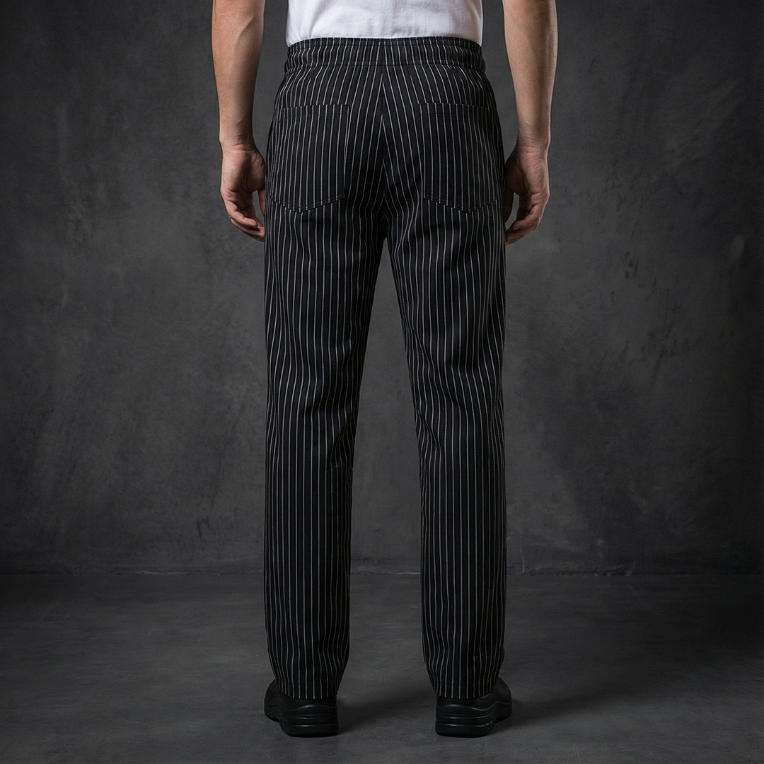 THIN STRIPE CHEF PANTS