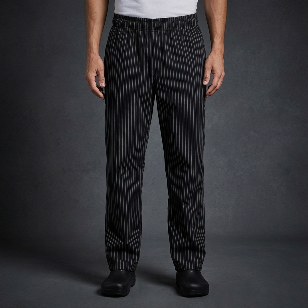 THIN STRIPE CHEF PANTS