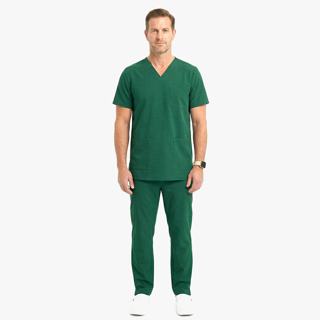 Mens Green Scrub Set