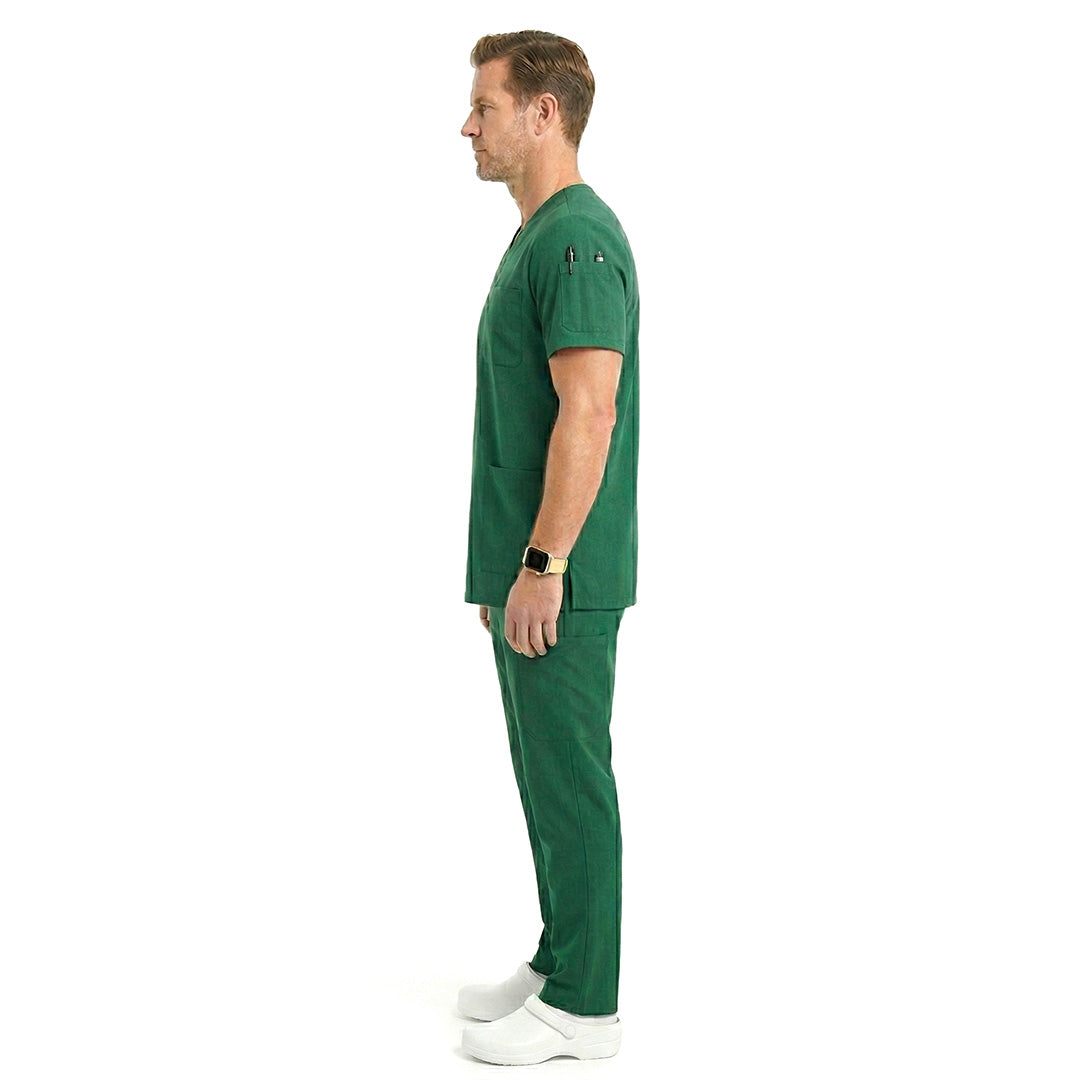 Mens Green Scrub Set