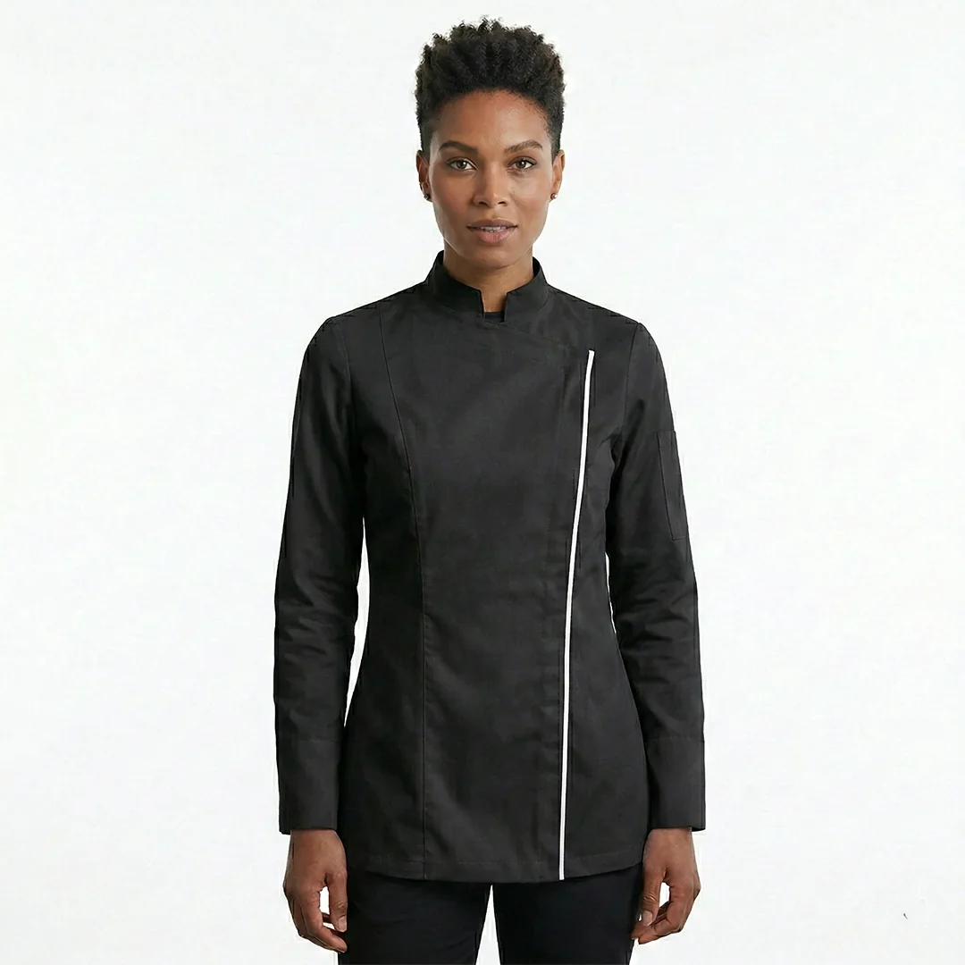 Noira Edge – Femme Black Chef Coat